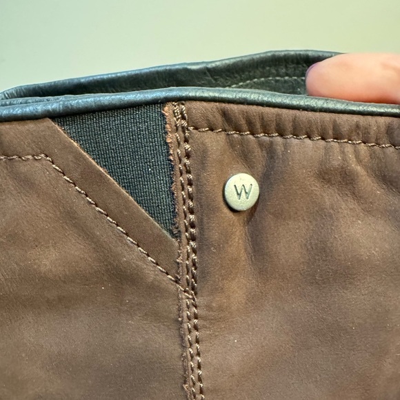 Wolky Sole Water‎ Resistant Brown Nubuck Leather zip Up Boots sz 42 US 11 - Picture 7 of 11